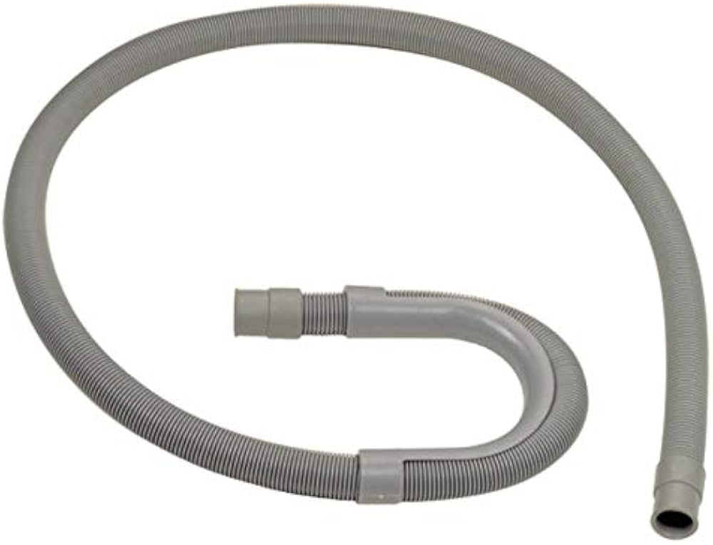 Washing machine drain pipe, 300 cm long, with a bend