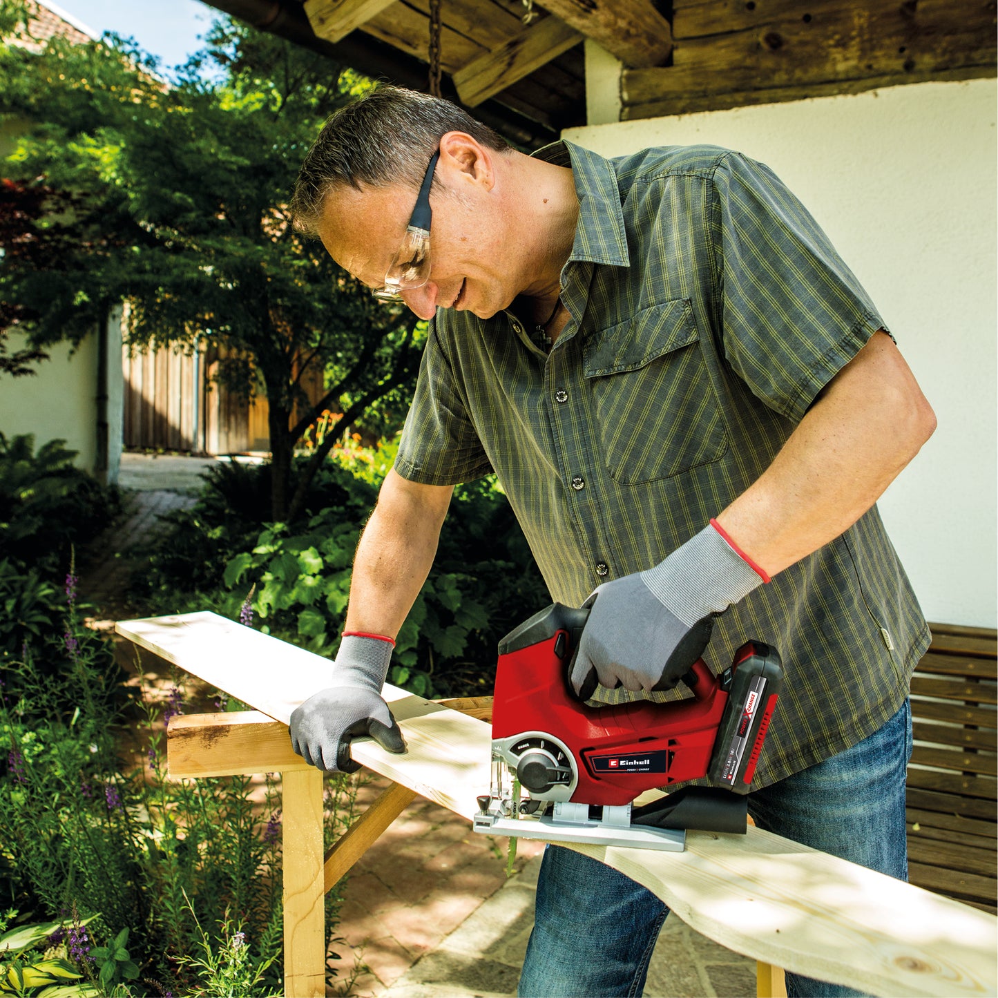 EINHELL 18V JIGSAW WITH 4 BLADES, WITHOUT BATTERY AND CHARGER