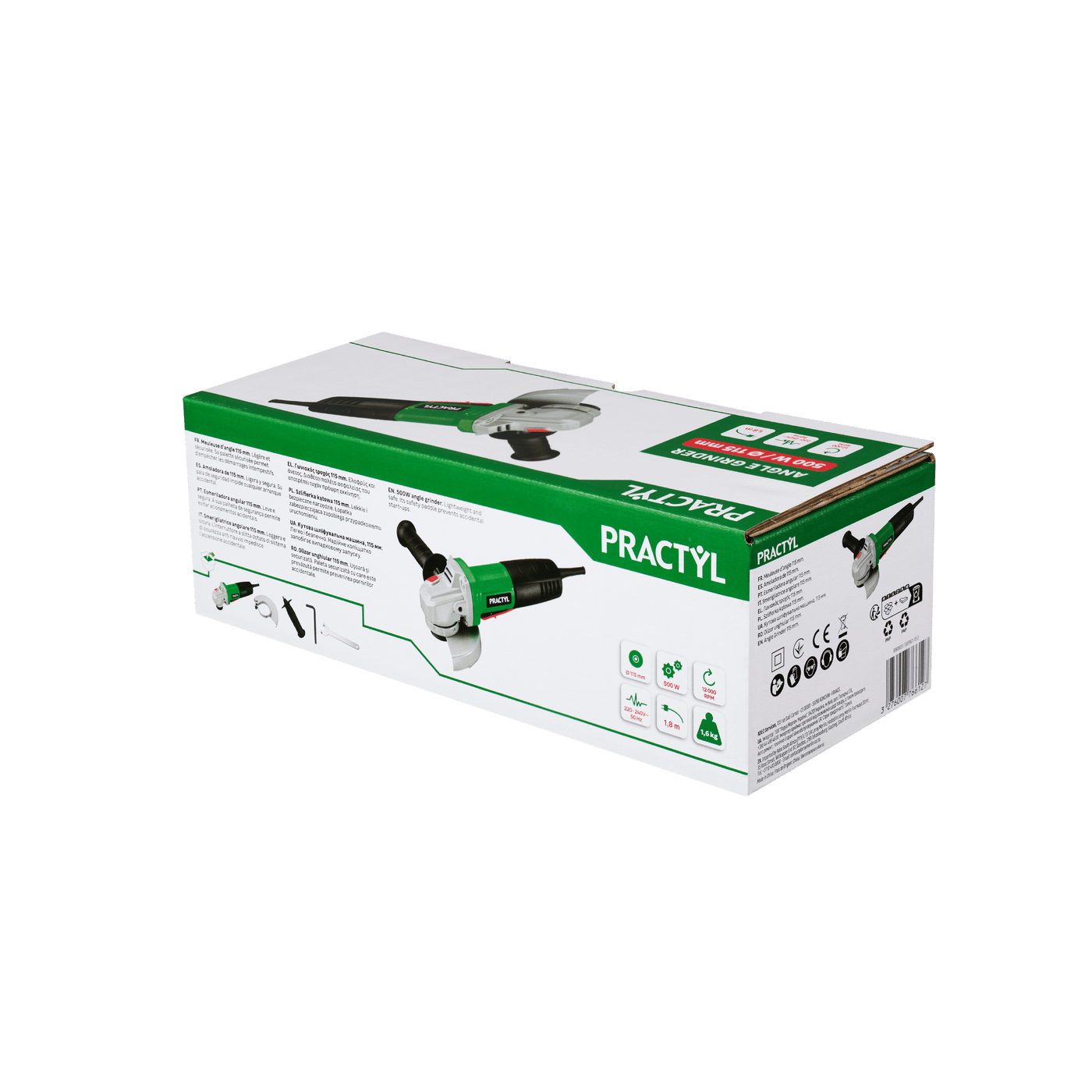Practyl 500W angle grinder