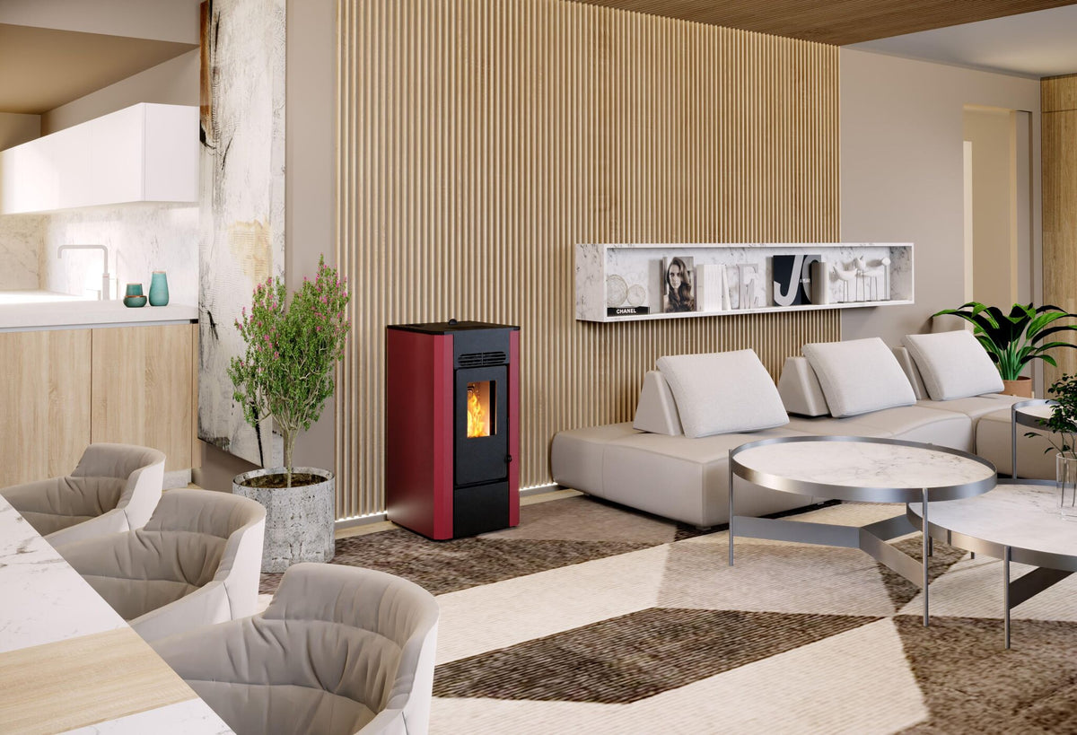 Stufa a pellet karin 8,7kw 5 stelle
