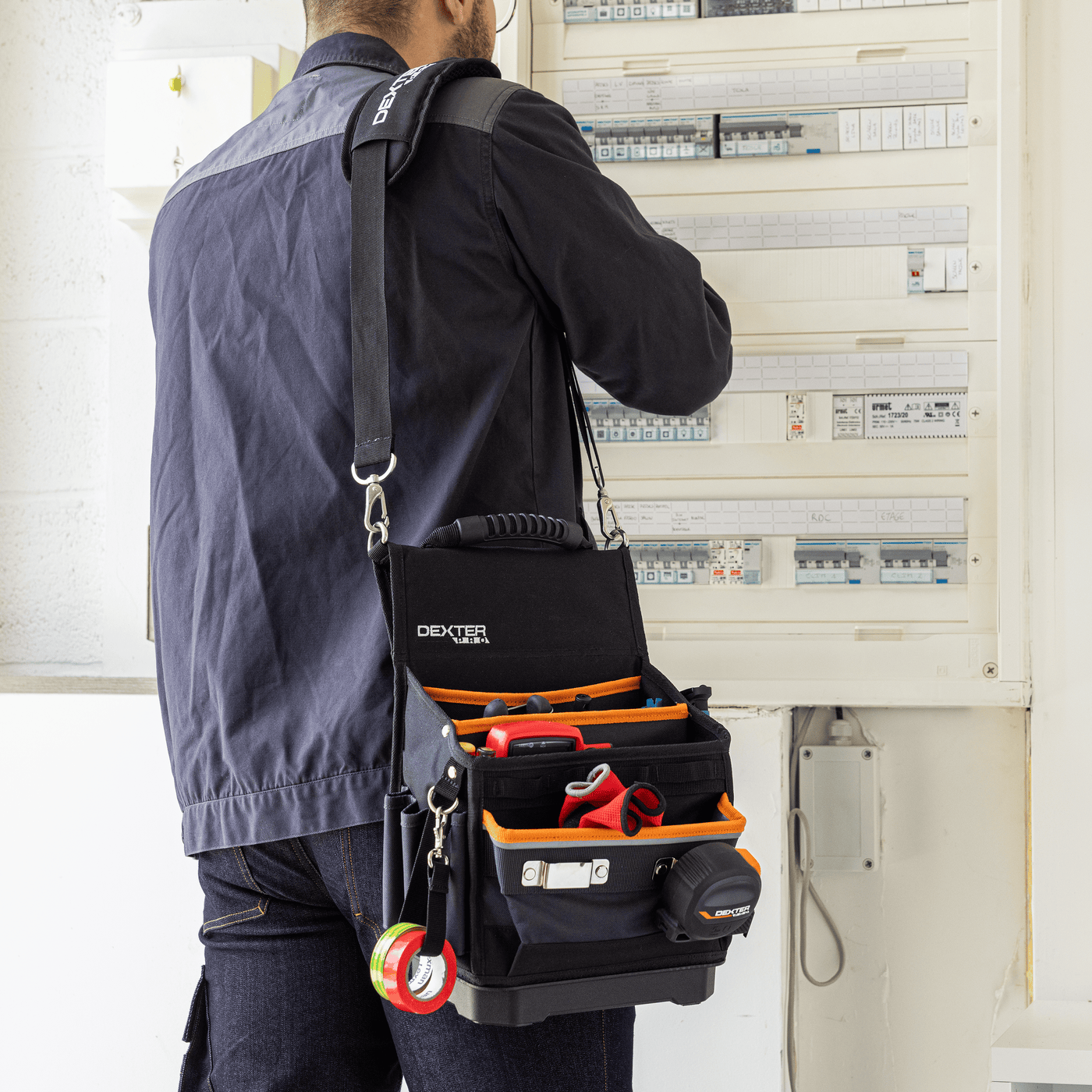 Electrician's tool bag - 12l dexter pro