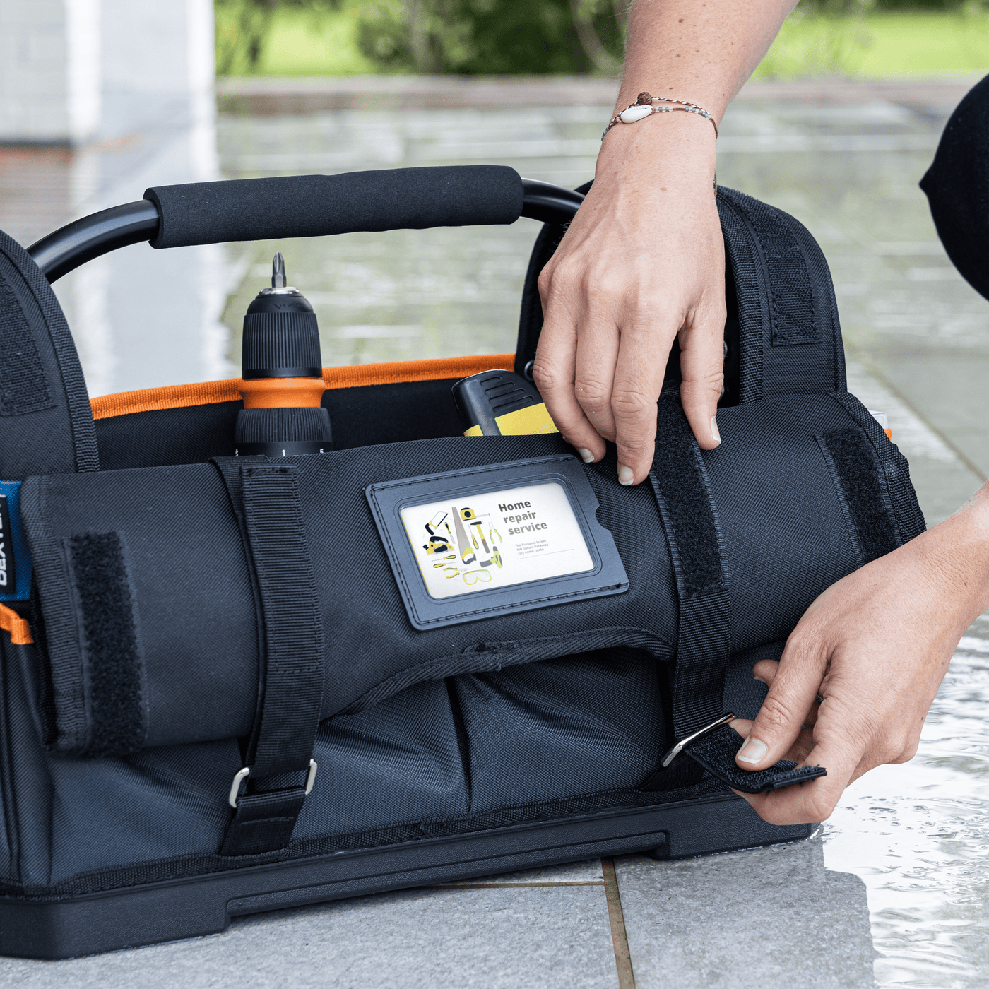 Dexter rigid tool bag with folding flap - 30L