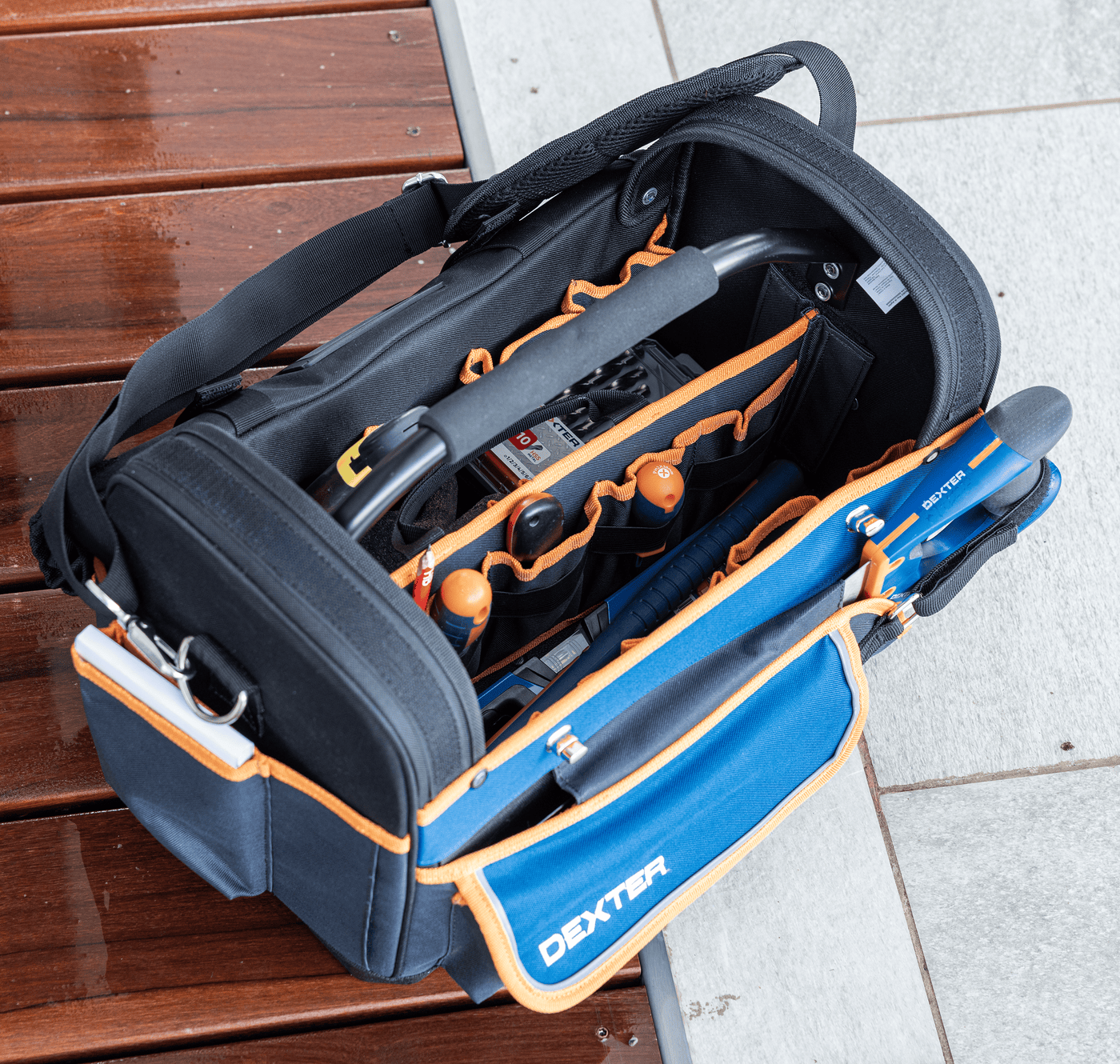Dexter rigid tool bag with folding flap - 30L