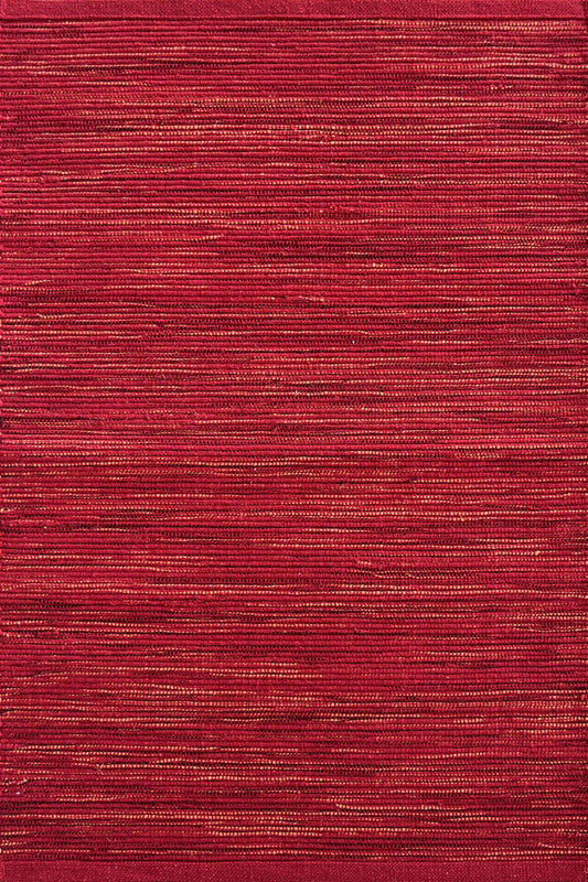 Red cotton blend mat, 50x110cm