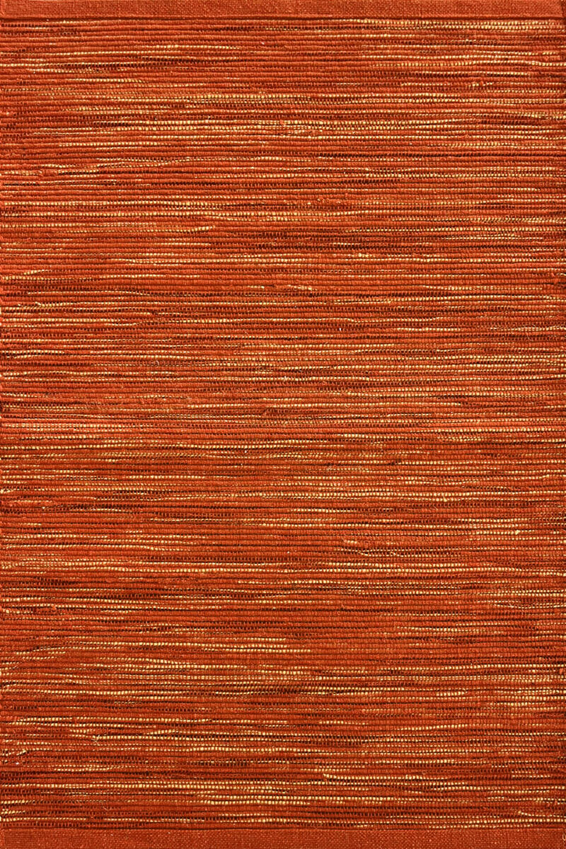 Orange cotton blend rug, 50x170cm