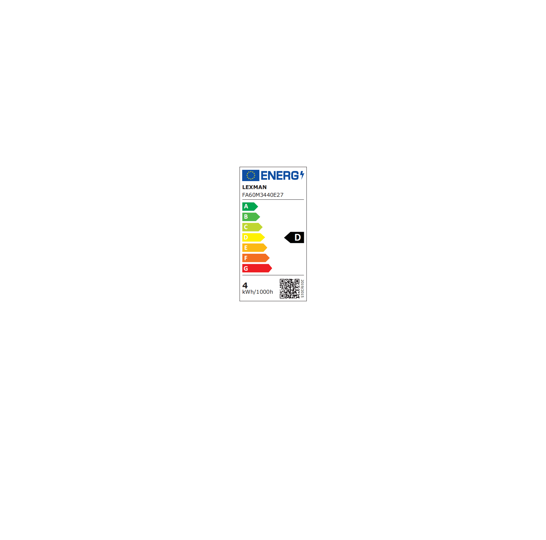 E27 LED bulb (equivalent to 40W), frosted teardrop shape, natural light
