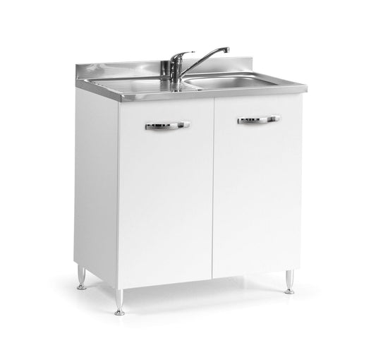 Bricocenter SOTTOLAVELLO 80 2 ANTE (SENZA LAVELLO) 80X50XH85 BIANCO FRASSINATO
