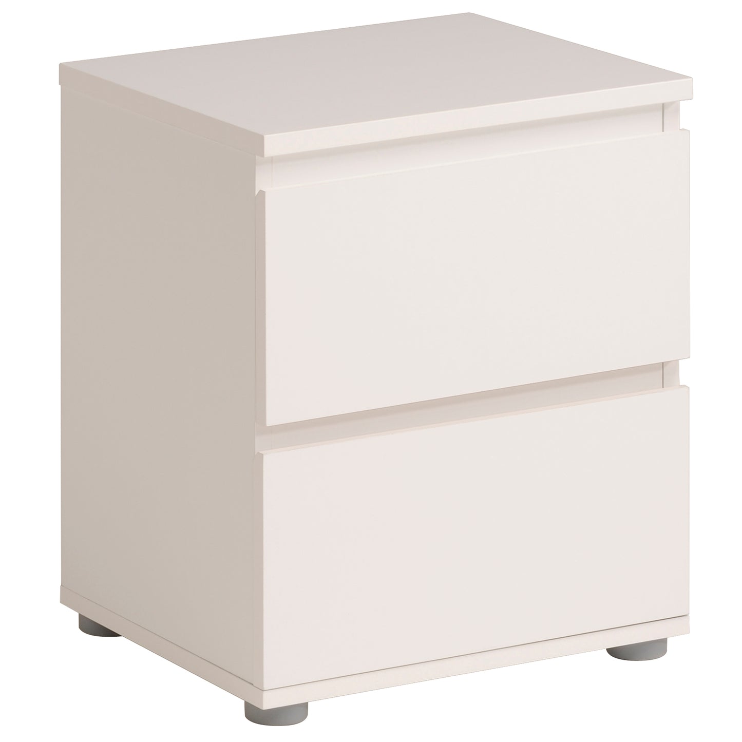 CHEST OF DRAWERS 2 DRAWERS W39.8 H32.8 D47.6 CM WHITE
