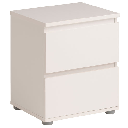 CHEST OF DRAWERS 2 DRAWERS W39.8 H32.8 D47.6 CM WHITE