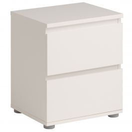 CHEST OF DRAWERS 2 DRAWERS W39.8 H32.8 D47.6 CM WHITE