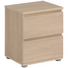 CHEST OF DRAWERS 2 DRAWERS W39.8 H32.8 D47.6 CM ELM