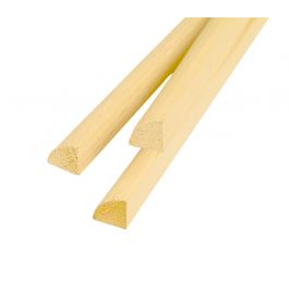 QUARTER ROUND AYOUS 14X14X3000 ROUGH