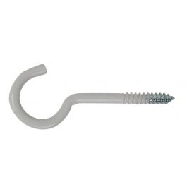 6 SCREW HOOK STEEL PLASTIC-COATED BIA