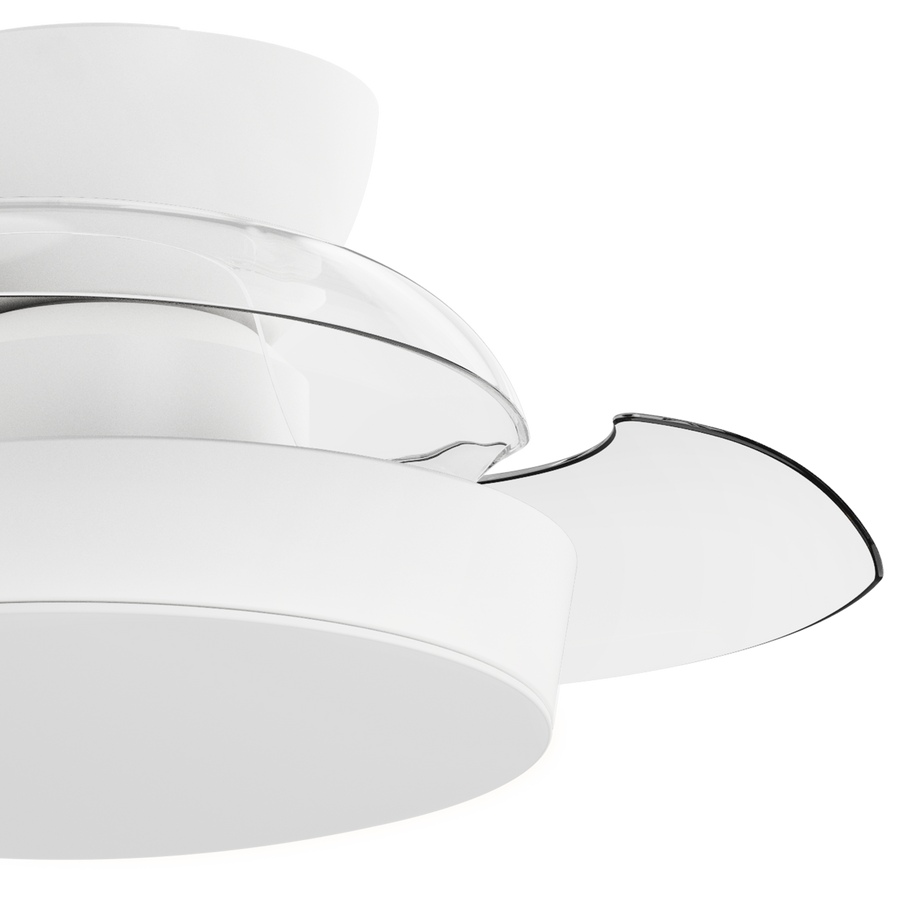 WIZZI CEILING FAN METAL WHITE D54 CM LED 2200LM CCT DIMMABLE WITH 3 BLADES