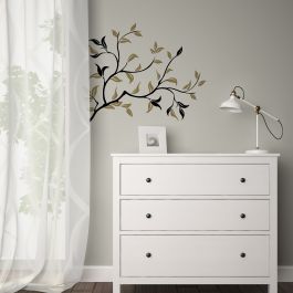 STICKER MURO GOLD RAMAGE L 47.5X67