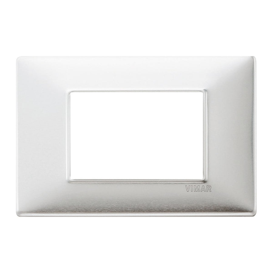 PLANA PLATE 3 PLACES BRUSHED ALUMINUM