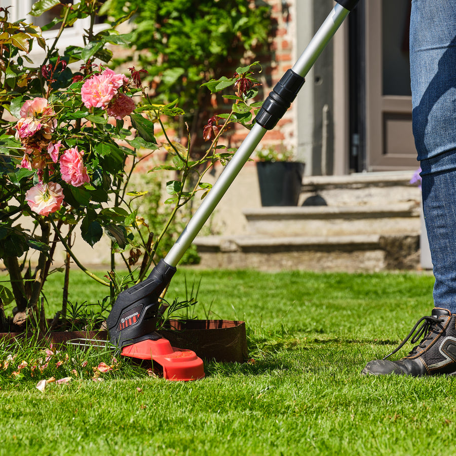 Sterwins 18V cordless lawnmower and trimmer set, 33 cm, 1 battery included