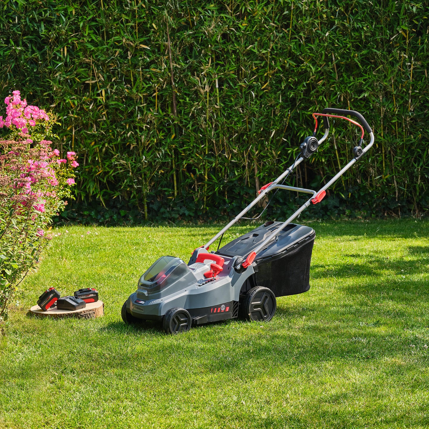 STERWINS CORDLESS LAWN MOWER 18V L 37.5 CM 2 BATTERIES INCLUDED