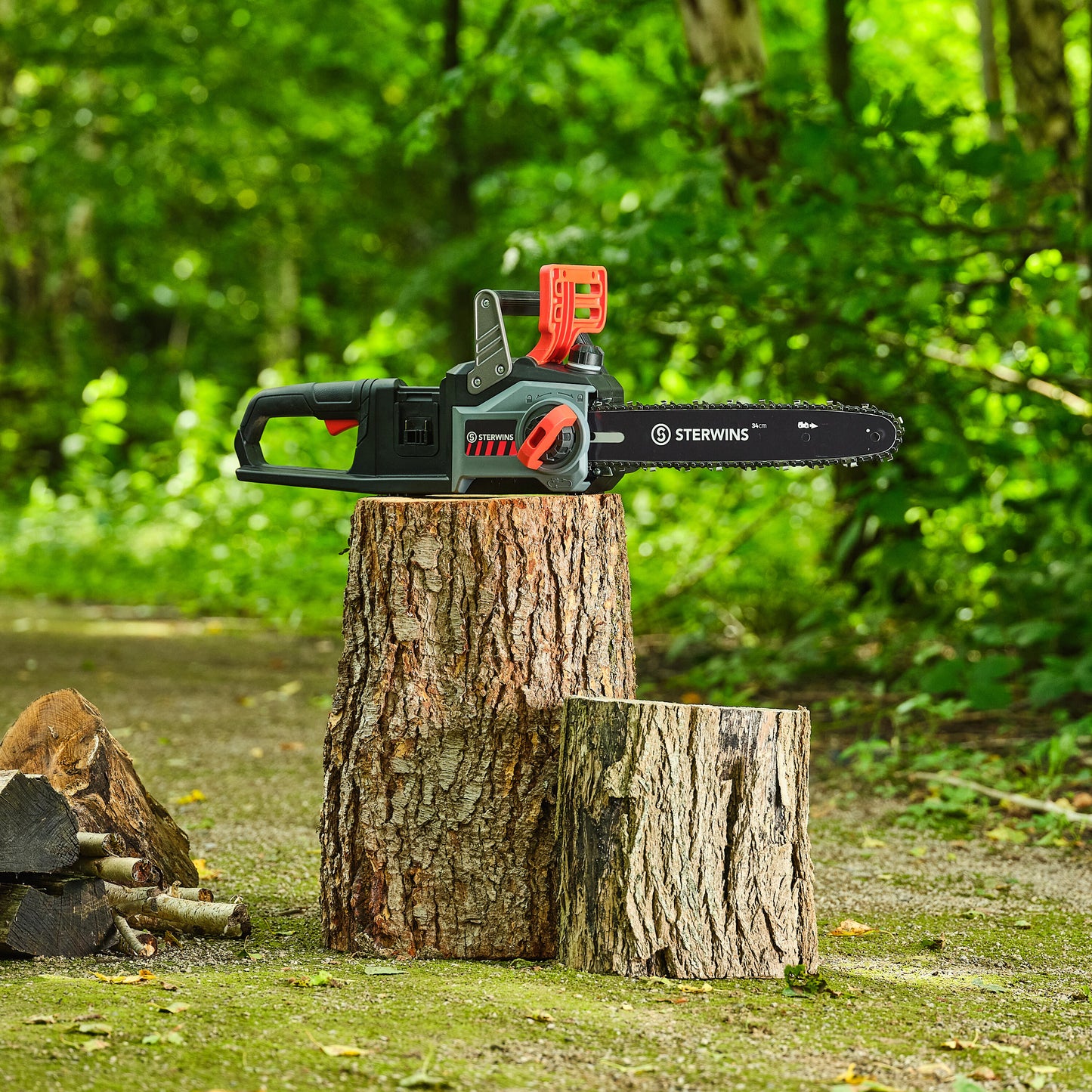 STERWINS 36V CORDLESS CHAINSAW 35CM BAR WITHOUT BATTERY