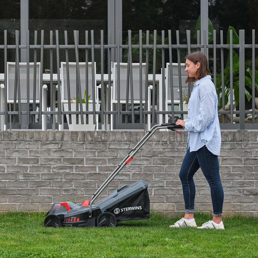 Sterwins 18V cordless lawnmower and trimmer set, 33 cm, 1 battery included