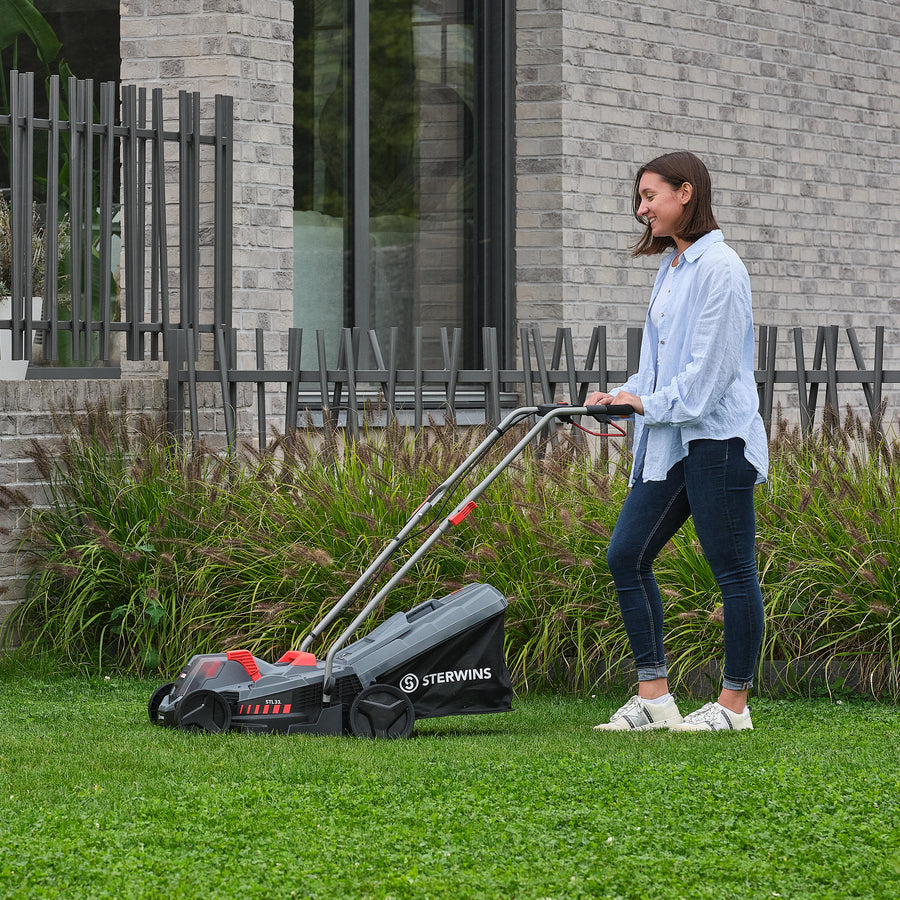 Sterwins 18V cordless lawnmower and trimmer set, 33 cm, 1 battery included