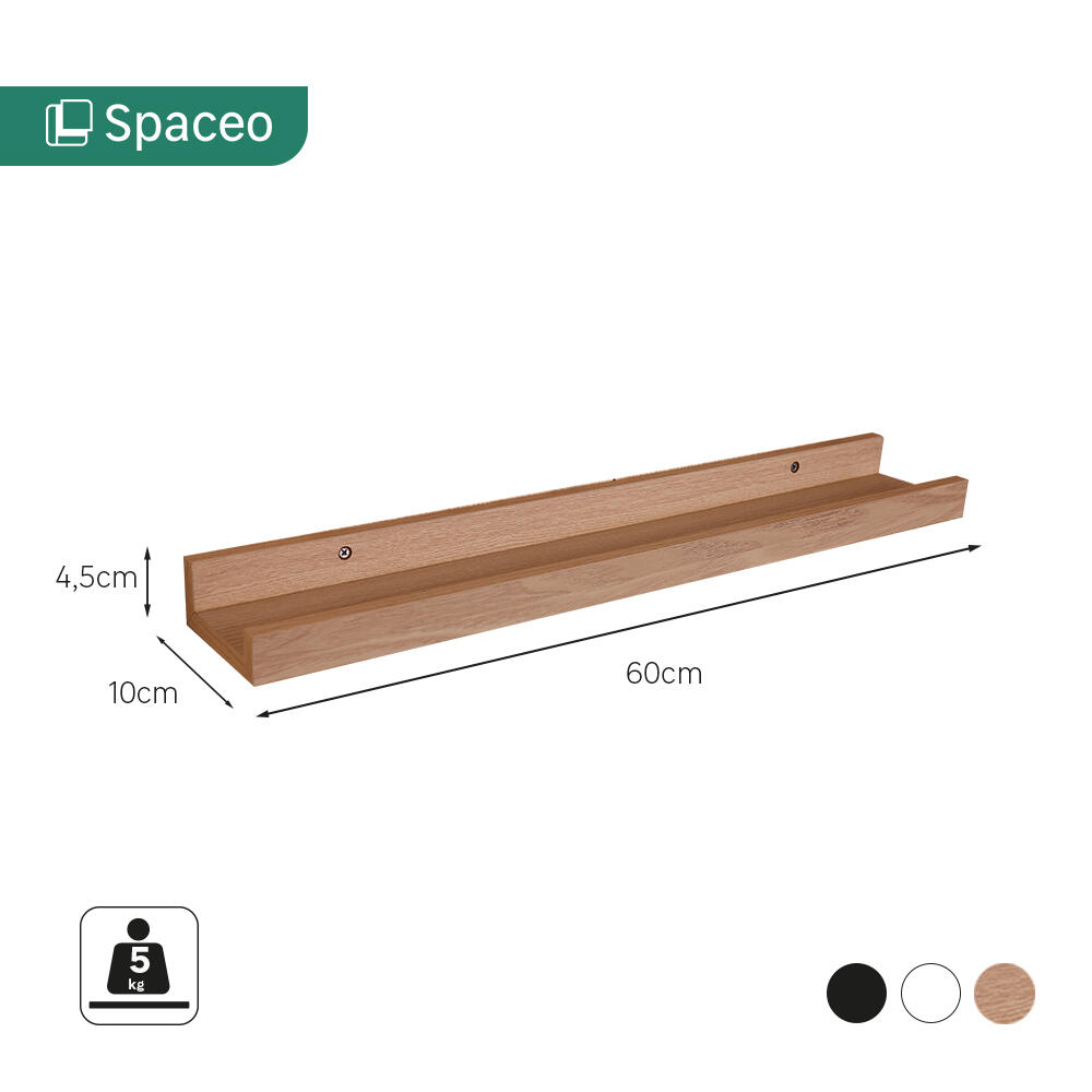 U-SHAPED SCREEN W60xD10x3CM WHITE