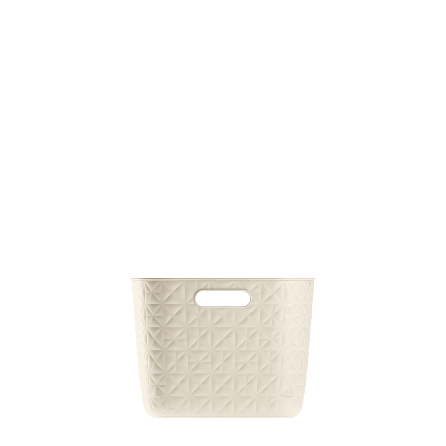 Softex Basket L waste bin – 19 litres – 37.9 cm (L) x 29.2 cm (W) x 22.1 cm (H) – chalk white
