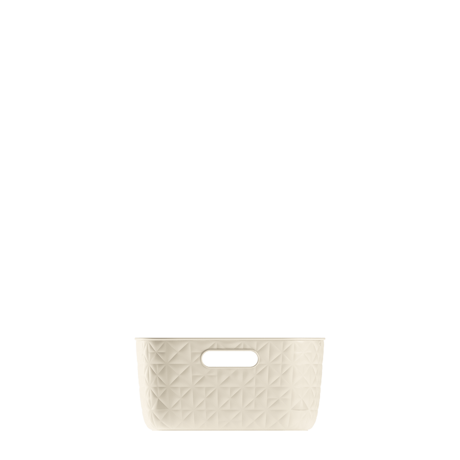 Softex Basket M waste bin – 12.5 litres – 37.9 cm (L) x 29.2 cm (W) x 14.3 cm (H) – chalk white