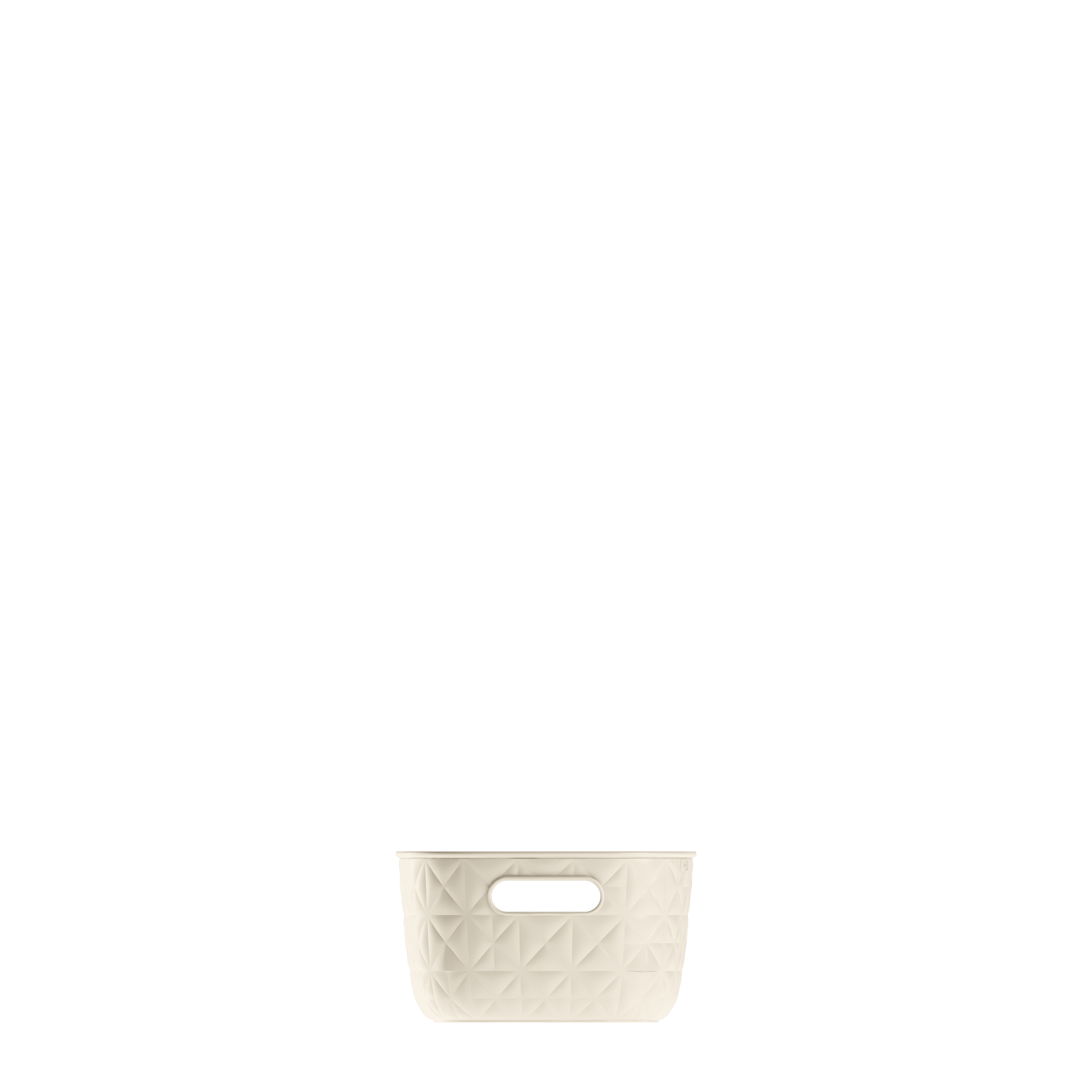Softex Basket S waste bin – 4 litres – 26.4 cm (W) x 19.4 cm (D) x 11.1 cm (H) – chalk white