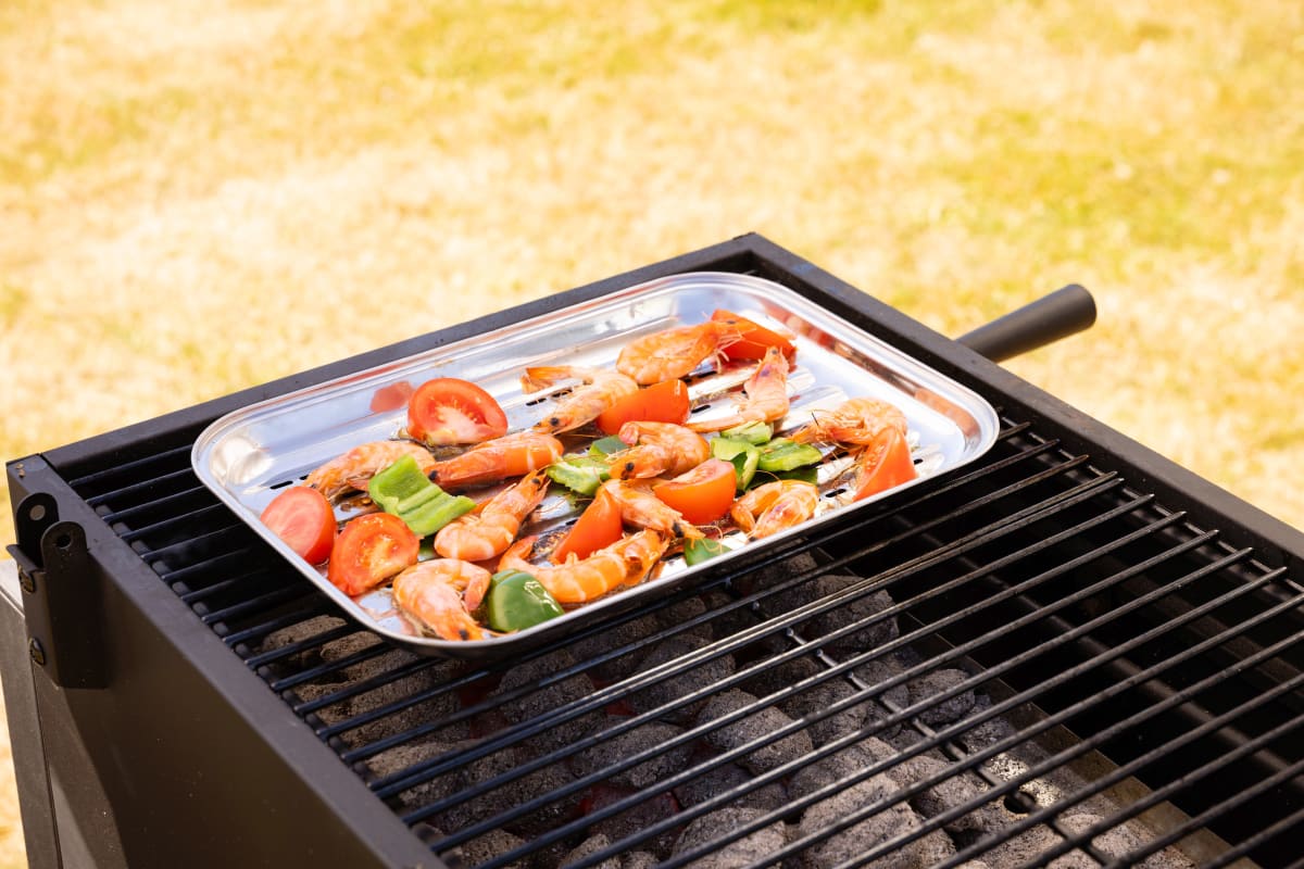 NATERIAL STAINLESS STEEL FOOD TRAY 33X25CM