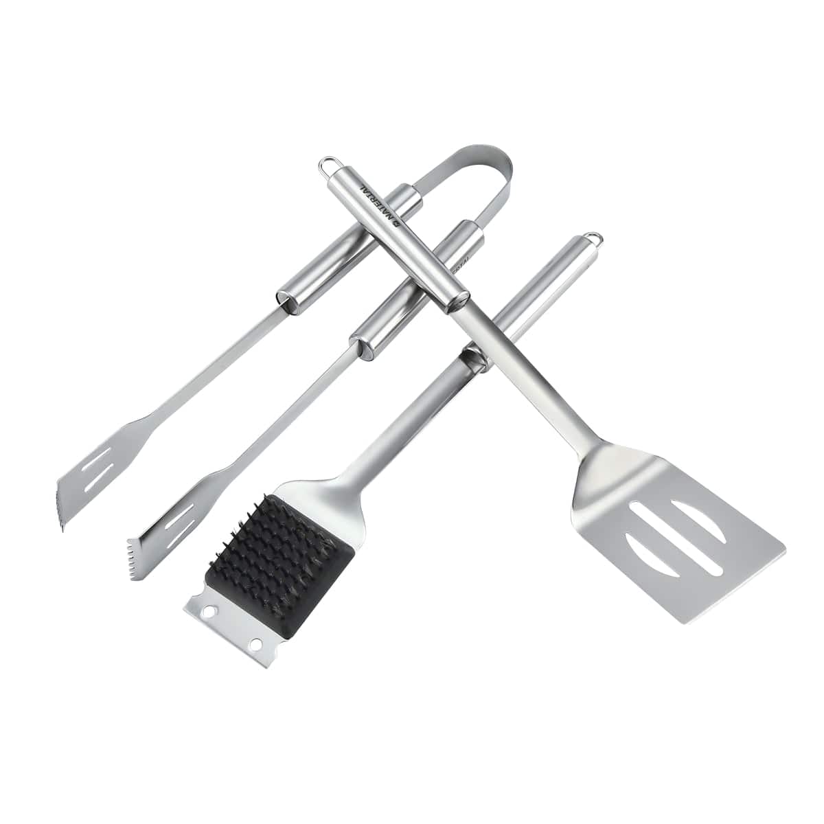 Bricocenter SET 3 STAINLESS STEEL BARBECUE ACCESSORIES