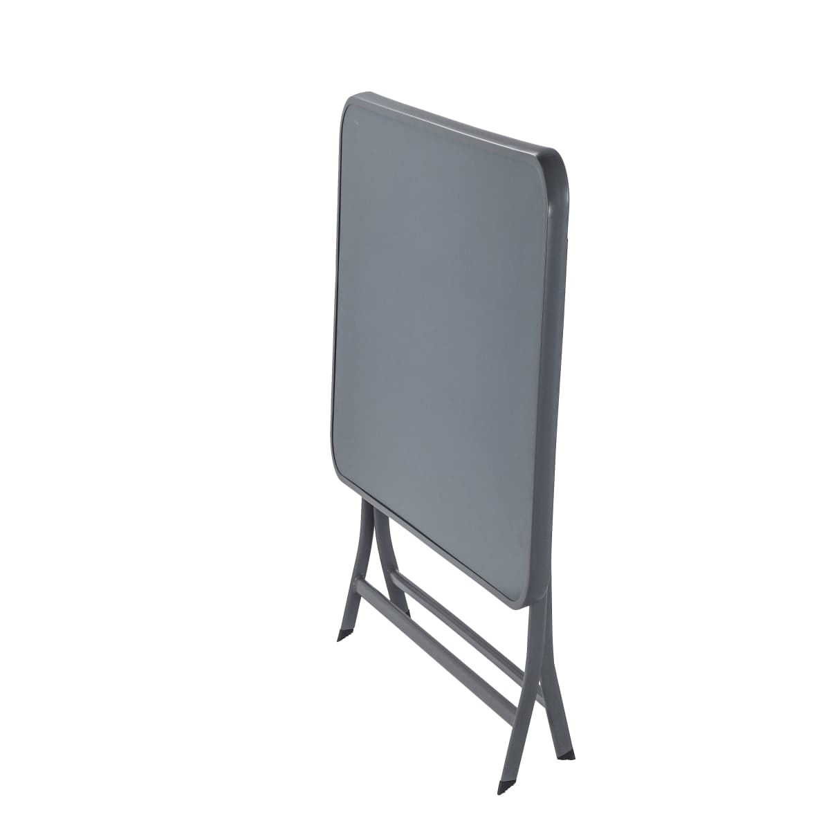 Bricocenter EMYS NATERAL - Folding Table - 4 seater - rectangular steel top glass - 70x110xh72