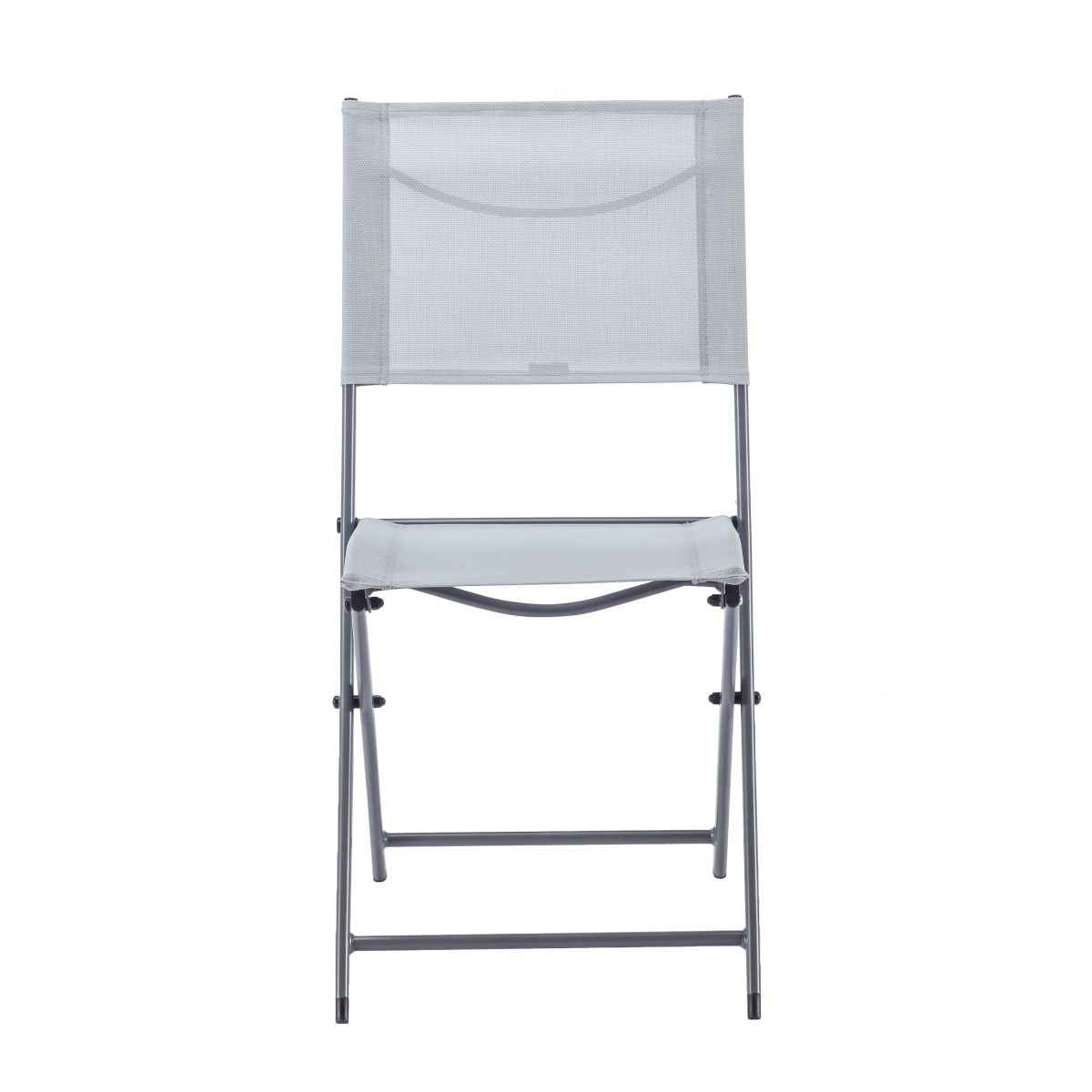 EMYS NATERIAL FOLDING CHAIR STEEL TEXTILENE SEAT GREY 42X52XH83