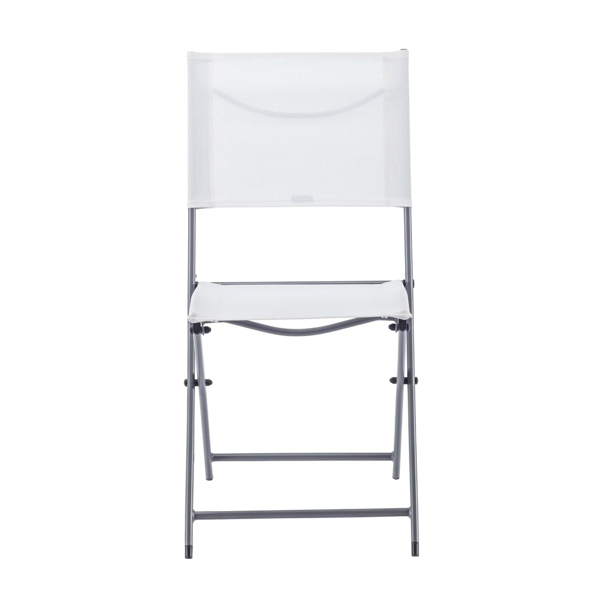 EMYS NATERIAL FOLDING CHAIR STEEL WITH TEXTILENE SEAT WHITE 42X52XH83