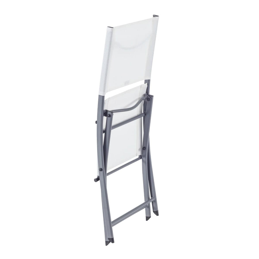 Bricocenter EMYS NATERIAL FOLDING CHAIR STEEL WITH TEXTILENE SEAT WHITE 42X52XH83