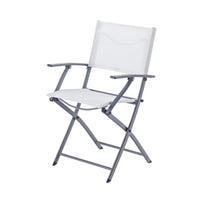 EMYS NATERIAL FOLDING STEEL CHAIR WITH ARMRESTS TEXTILENE SEAT 52X54XH83