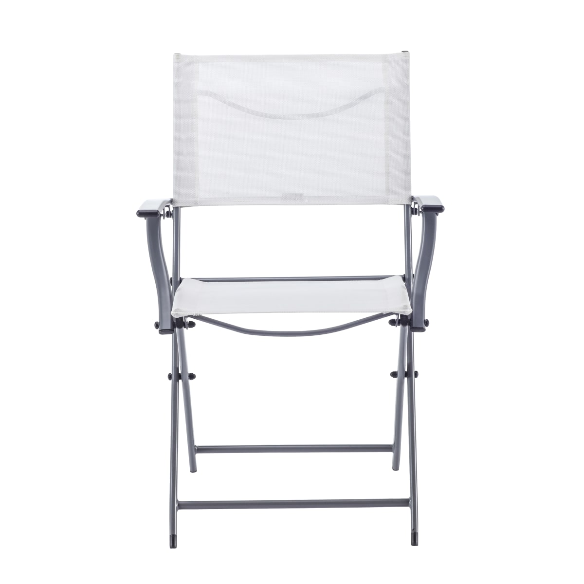 EMYS NATERIAL FOLDING STEEL CHAIR WITH ARMRESTS TEXTILENE SEAT 52X54XH83