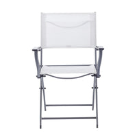 EMYS NATERIAL FOLDING STEEL CHAIR WITH ARMRESTS TEXTILENE SEAT 52X54XH83