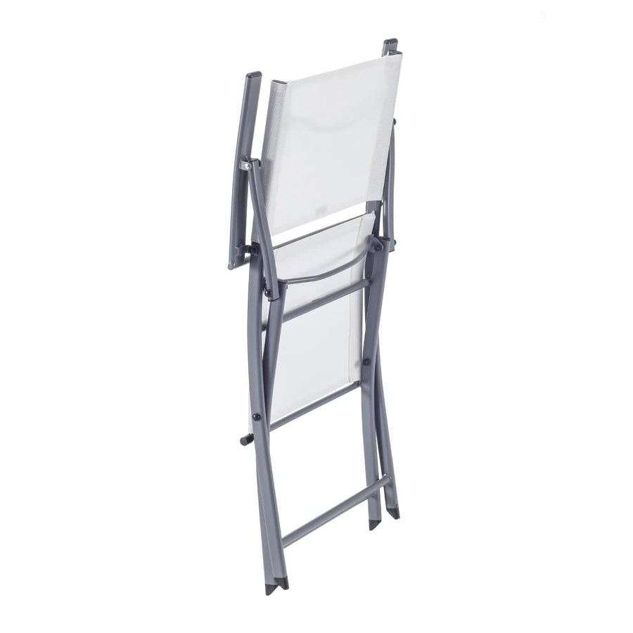 Bricocenter EMYS NATERIAL FOLDING STEEL CHAIR WITH ARMRESTS TEXTILENE SEAT 52X54XH83