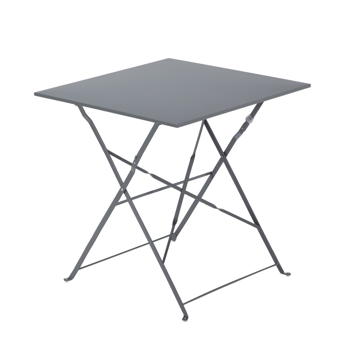 FLORA NATERIAL - Folding Table 2 seater Square Steel - 70x70xh71