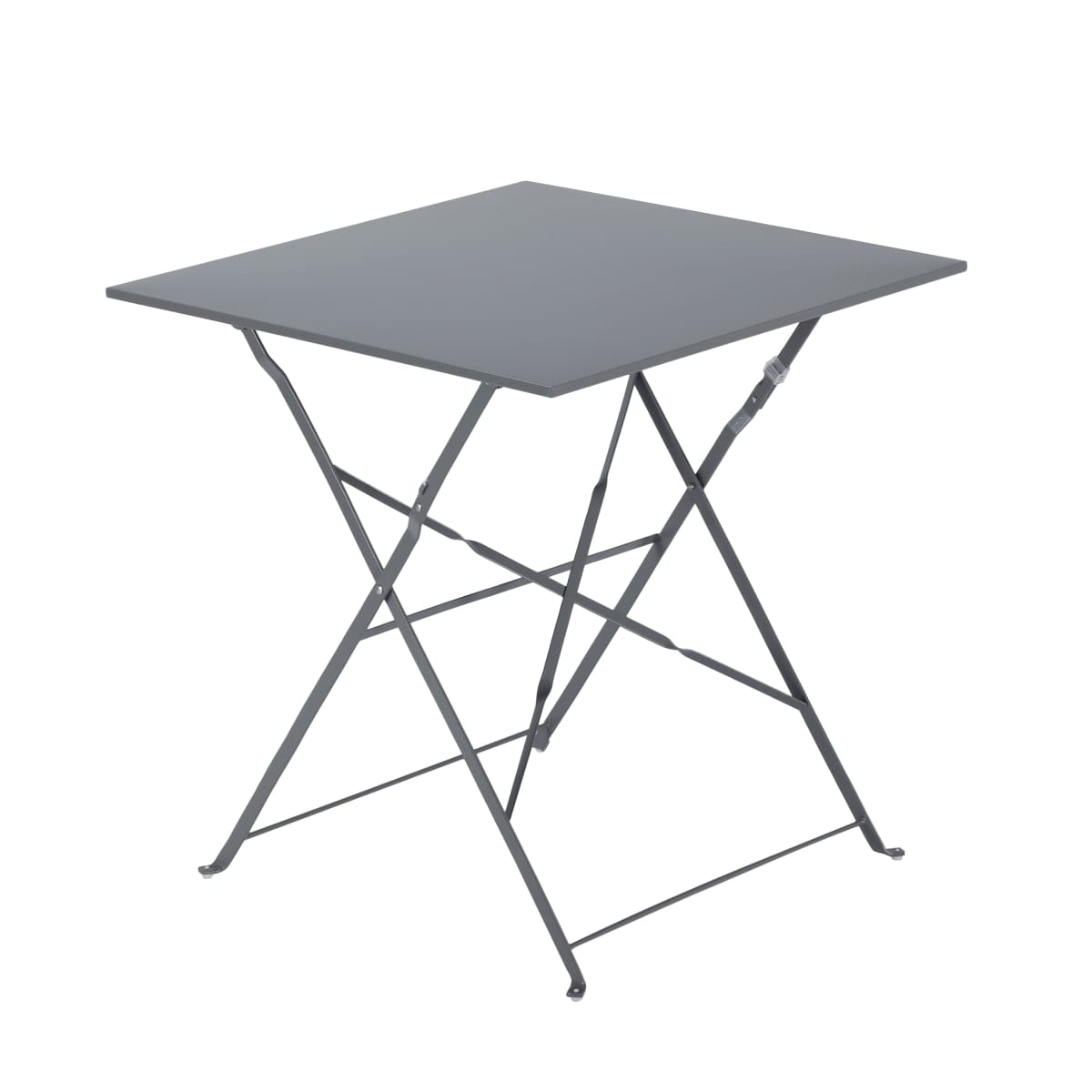 Bricocenter FLORA NATERIAL - Folding Table 2 seater Square Steel - 70x70xh71