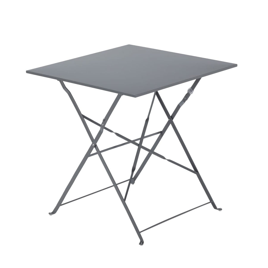 Bricocenter FLORA NATERIAL - Folding Table 2 seater Square Steel - 70x70xh71