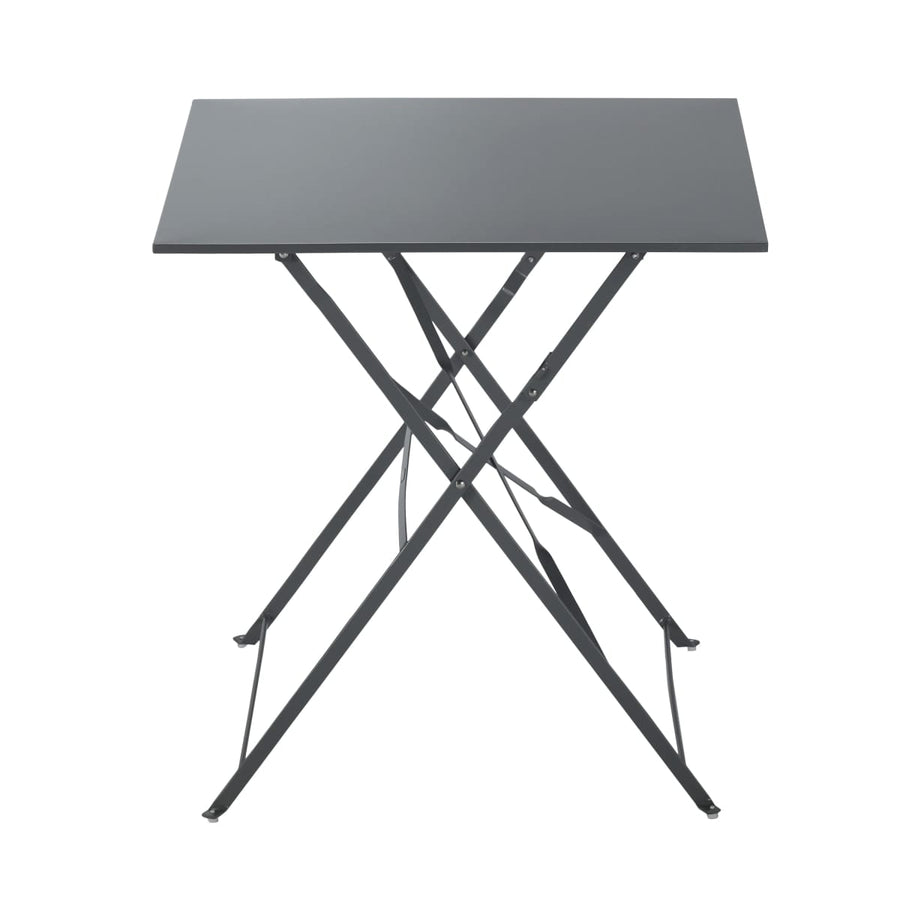 Bricocenter FLORA NATERIAL - Folding Table 2 seater Square Steel - 70x70xh71