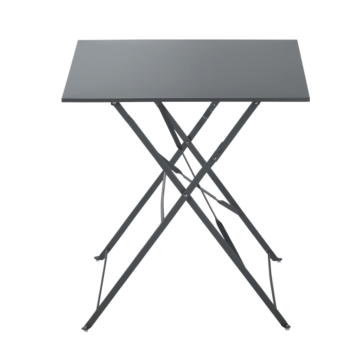 FLORA NATERIAL - Folding Table 2 seater Square Steel - 70x70xh71