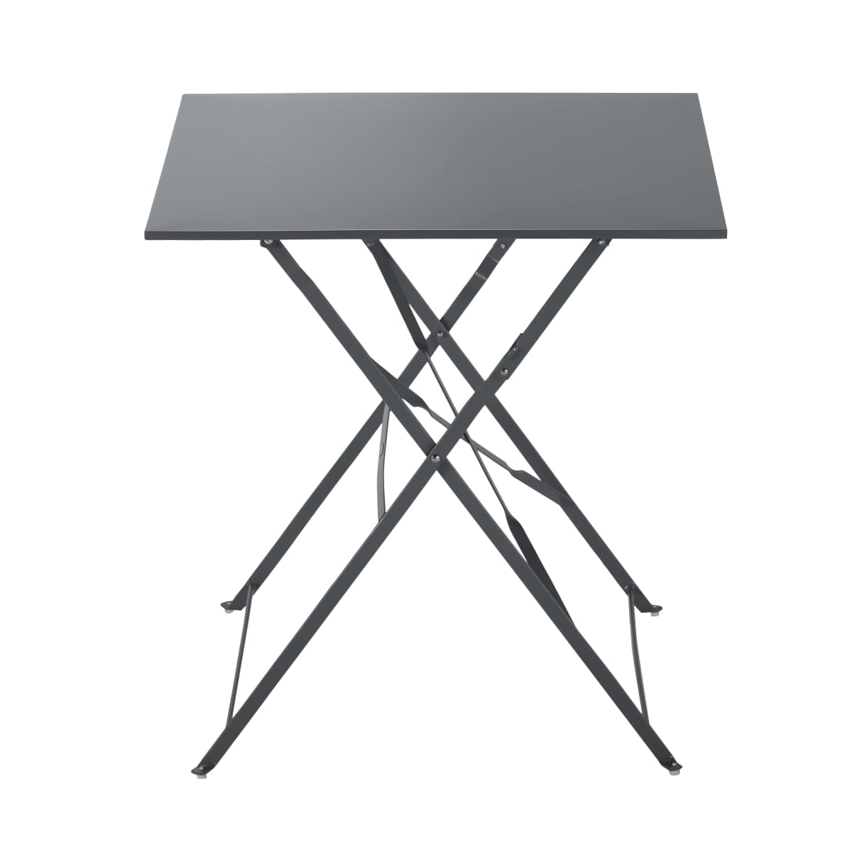 Bricocenter FLORA NATERIAL - Folding Table 2 seater Square Steel - 70x70xh71