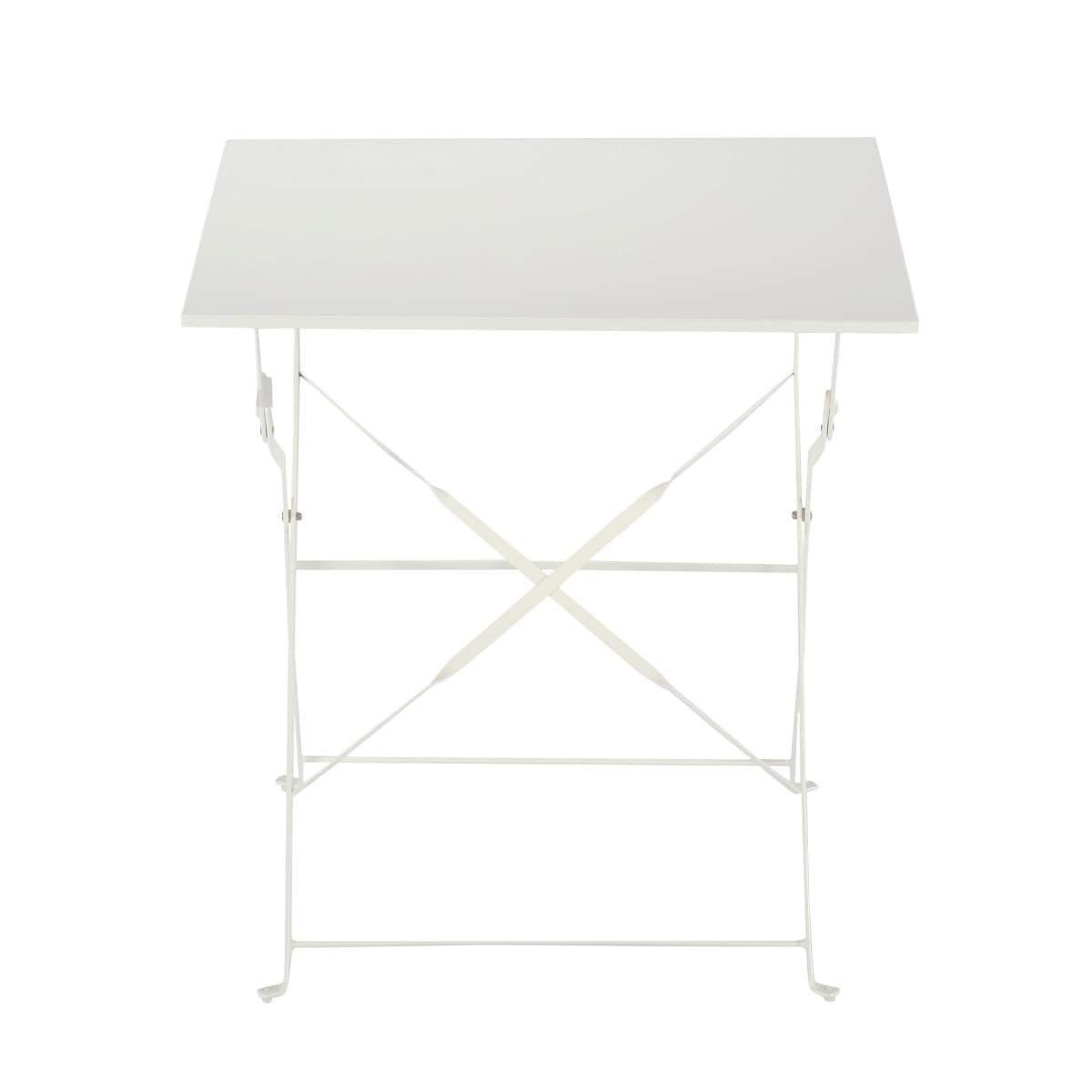 FLORA NATERIAL FOLDING TABLE 2 PLACES SQUARE STEEL 70X70XH71