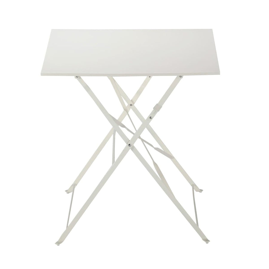 Bricocenter FLORA NATERIAL FOLDING TABLE 2 PLACES SQUARE STEEL 70X70XH71