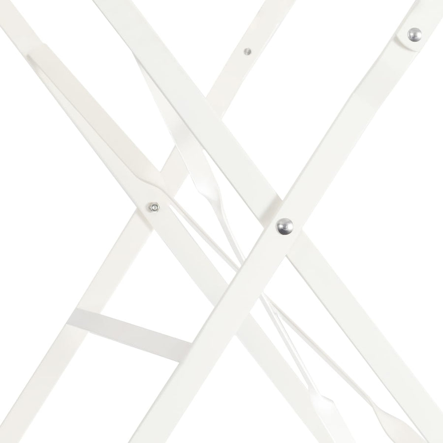 Bricocenter FLORA NATERIAL FOLDING TABLE 2 PLACES SQUARE STEEL 70X70XH71