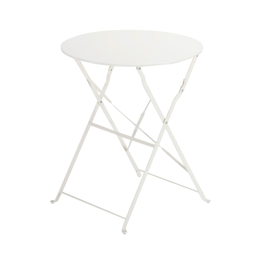 Bricocenter FLORA NATERIAL FOLDING TABLE 2 PLACES ROUND STEEL D 60XH71