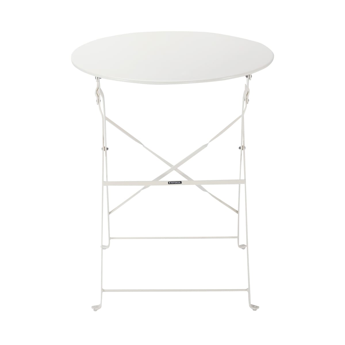 Bricocenter FLORA NATERIAL FOLDING TABLE 2 PLACES ROUND STEEL D 60XH71